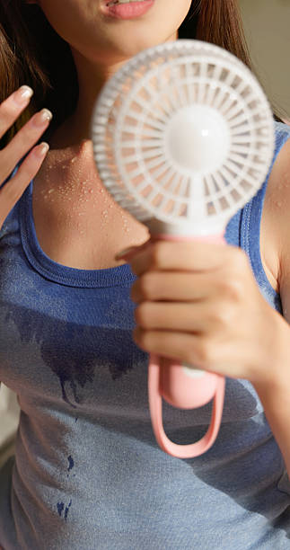 istock portable fan to cool 2218107424