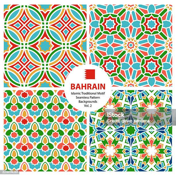 Bahrain Traditional Pattern Bahrain Traditional Seamless Pattern Vector Islamic Backgrounds Stock ...