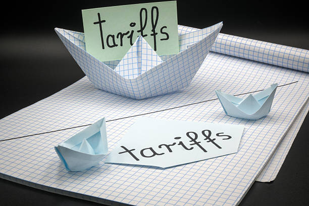 istock Insightful infographic showing the impact of trade tariffs on global commerce with graphs charts and affected industries emphasizing business strategy and economic policy 2218128573