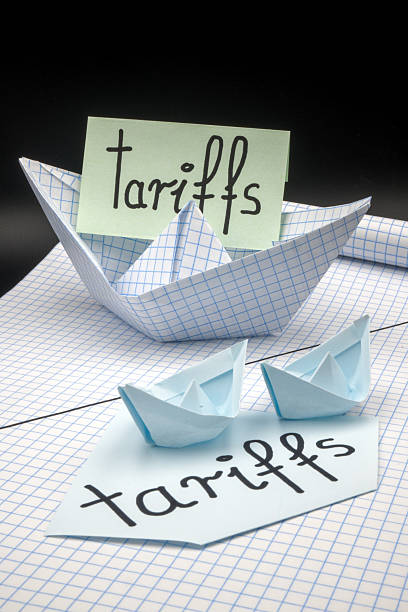 istock Insightful infographic showing the impact of trade tariffs on global commerce with graphs charts and affected industries emphasizing business strategy and economic policy 2218128576