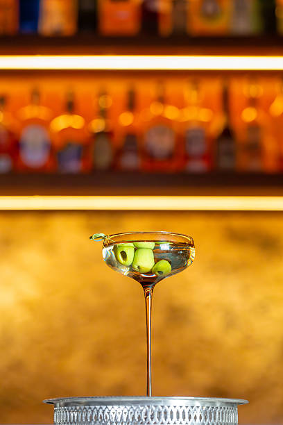 istock Dirty martini on a cocktail bar 2218130471