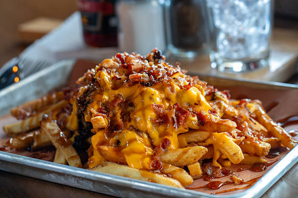 istock Loaded fries topped with brisket 2218130847