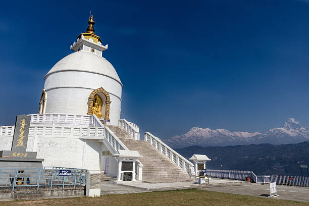 istock Peace Pagoda in Pokhara Nepal 2218137467