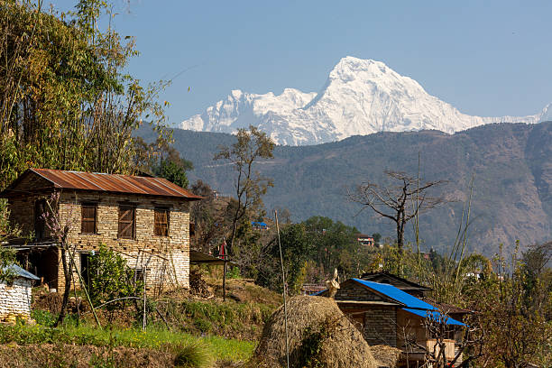 istock Traditional Nepali Village with Mountain View 2218137499