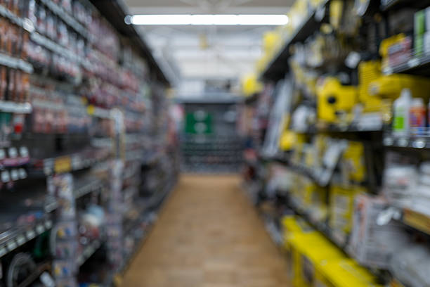 istock Blurred Home Improvement Store Shelves Background 2218139783