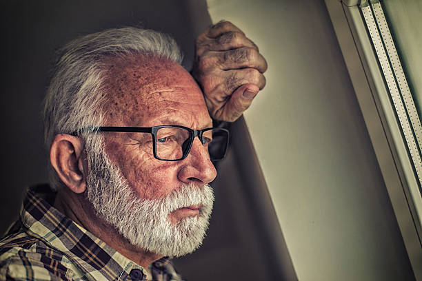 istock Portrait of depressed senior man 2218142111