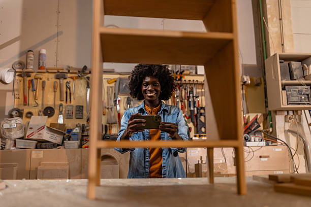 istock Crafting a Wooden Piece with Joy and Passion 2218145278