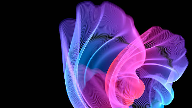 istock Art concept colorful lines.  digital transformation concept. Big data and network. Copy space. Black background 2218146180