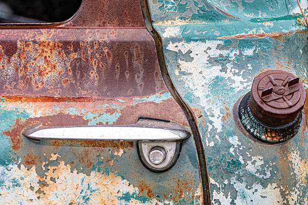 istock Rusty Vintage Car Door Detail 2218147000