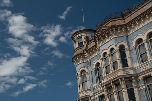 istock Blue Victorian building under blue skyin Port Townsend - 1 2218149036