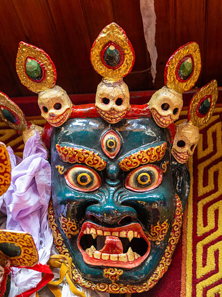istock Tibetan Mask with Skulls 2218154941