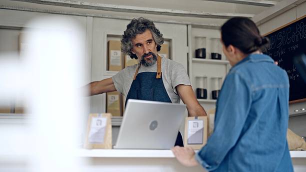 istock Shopping In Eco-Friendly Specialty Coffee Shop 2218155578