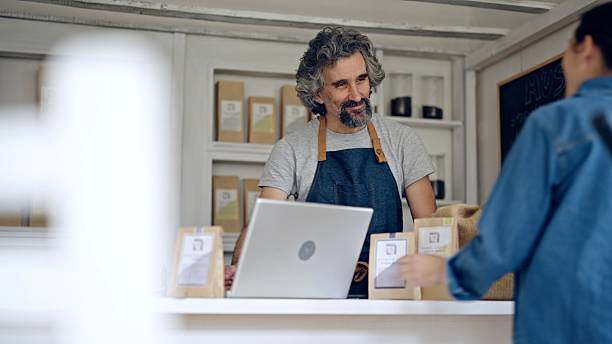 istock Shopping In Eco-Friendly Specialty Coffee Shop 2218155632