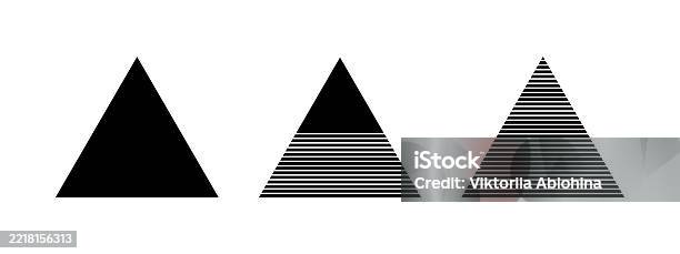 Triangular Stripes Black Whole Halfstreaked And Striped Triangles Stripey Triangular ...