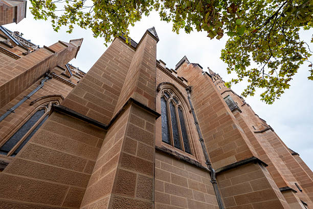 Exterior view of Saint Mary's Cathedral in Sydney, Australia