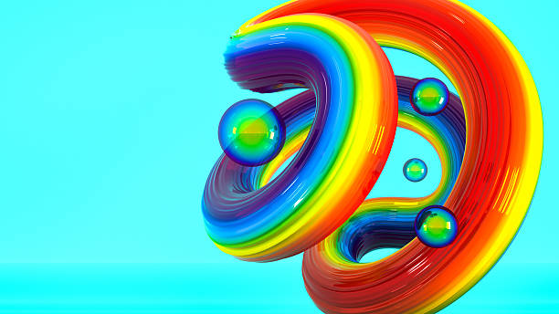 istock Vibrant Rainbow Abstract Swirl 2218165423