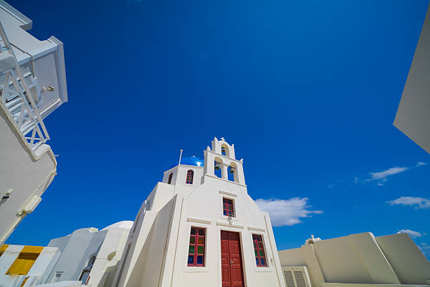 Santorini island landscape in Greece