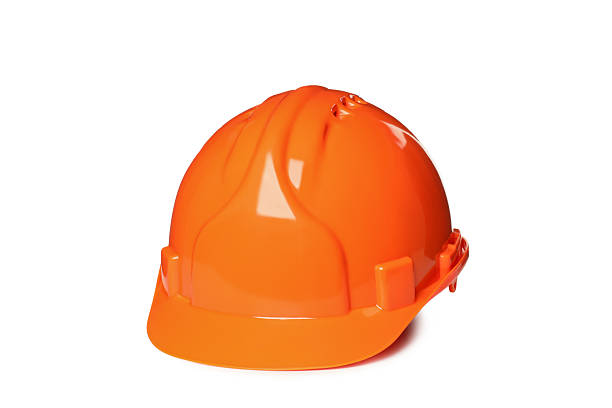 istock PNG, orange construction helmet, isolated on white background 2218170066