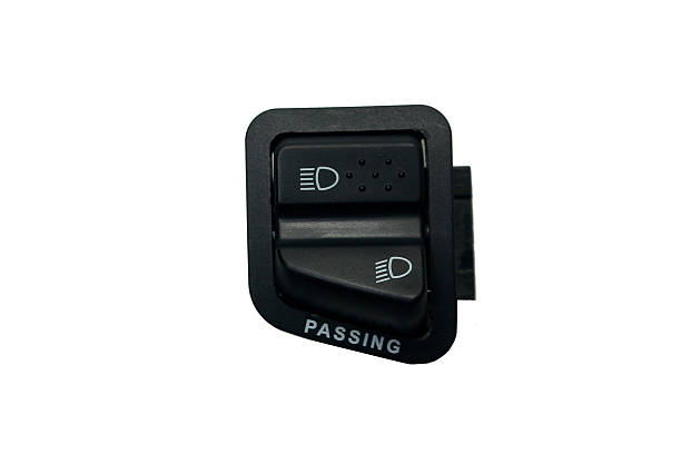 istock Headlight switch button for motorcycle, for high and low beam, isolated on white background 2218177966