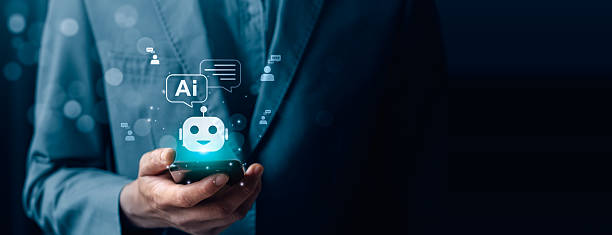 istock AI chatbot virtual assistant on mobile device for customer support, futuristic smart technology interaction with artificial intelligence in business communication, modern digital innovation concept 2218188266