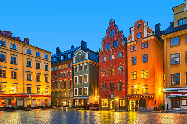 istock Stockholm, Sweden. Glama Stan downtown, Stortorget Square, twilight hour. 2218196765