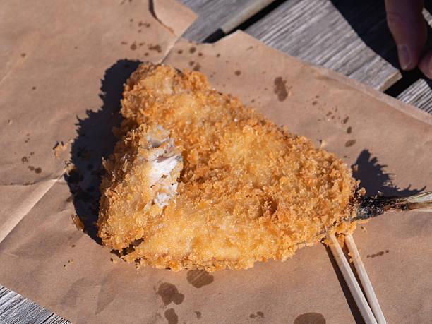 istock Fried horse mackerel from Chiba Prefecture. Hot fried fish. 2218203252