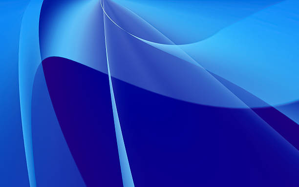 istock Graceful flowing blue abstract background with translucent layers and soft lighting effects 2218207333