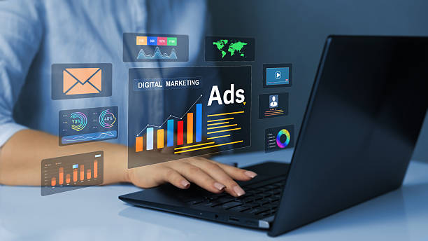 istock Digital marketing concept.Ads dashboard screen digital.Digital marketing concept.Online advertising ,digital marketing and ad on internet to targeted customers. 2218211426
