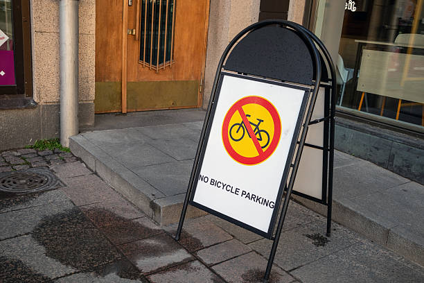 istock No bicycle parking sign outdoors 2218212034