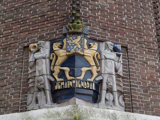 Vintage shield at Steenwijk Netherlands.