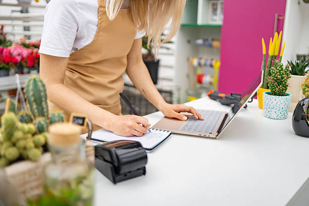 istock Woman Working at Florist Shop 2218216896