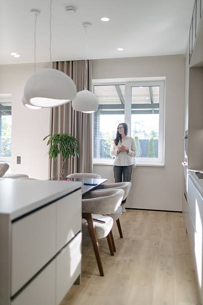 istock Woman in a modern house interior 2218217241