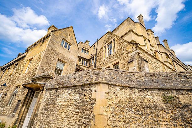 Sandstone building detail in old town Oxford
