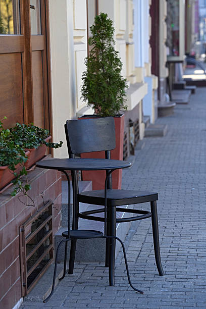 istock Minimalist street cafe for one customer. 2218219745