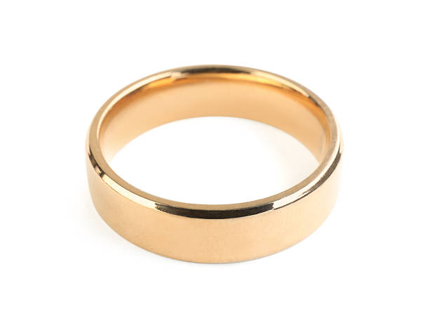 istock Beautiful bijouterie. Stylish ring isolated on white 2218227819