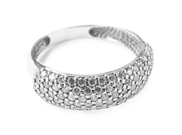 A set of women's metal stylish bracelets, fashion accessories, a copy of the space on the right.