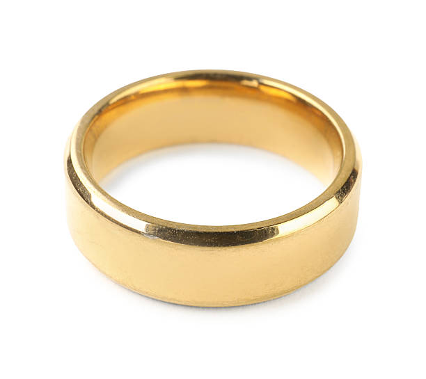 istock Beautiful bijouterie. Stylish ring isolated on white 2218227934