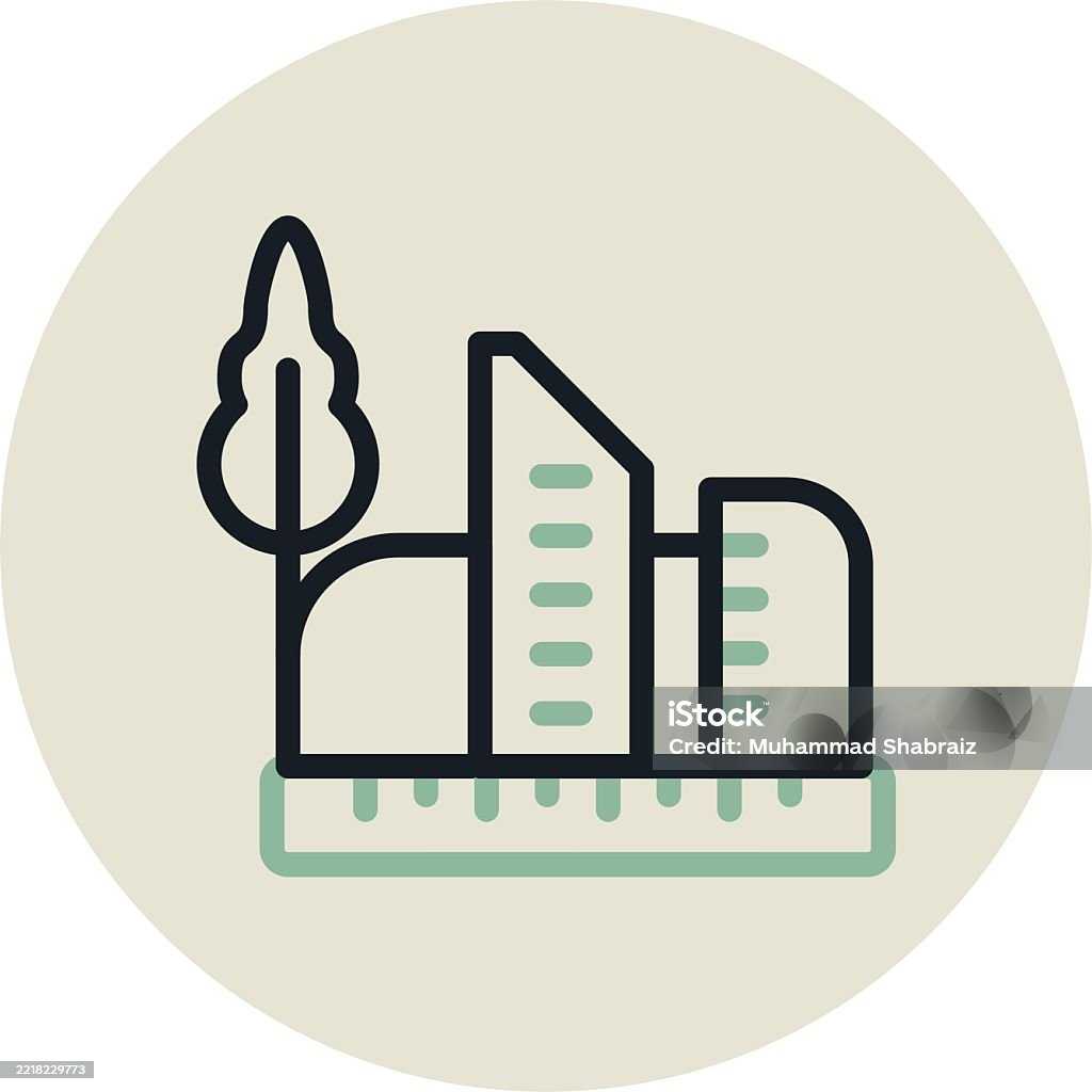 Due Design Landscape Design Circle Due Design Stock Illustration - Download Image ...