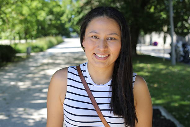 istock Ethnic woman outdoors close up 2218234199