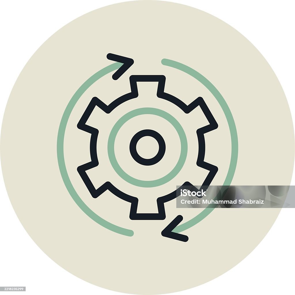 Control Production Symbol Production Control Circle Due Design Stock Illustration - Download ...