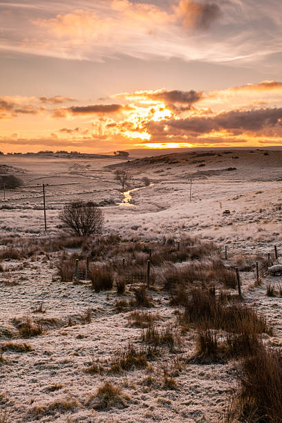 istock Sunset of Dartmoor with snow 2218237513