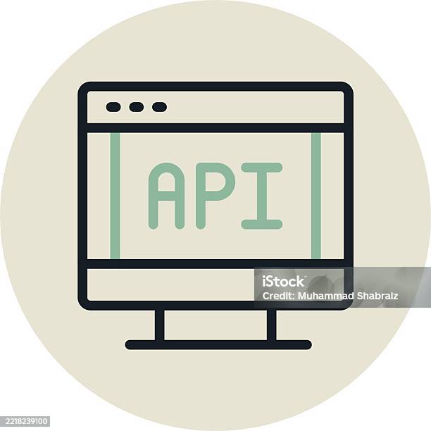 Api Integration Circle Due Design Stock Illustration - Download Image ...