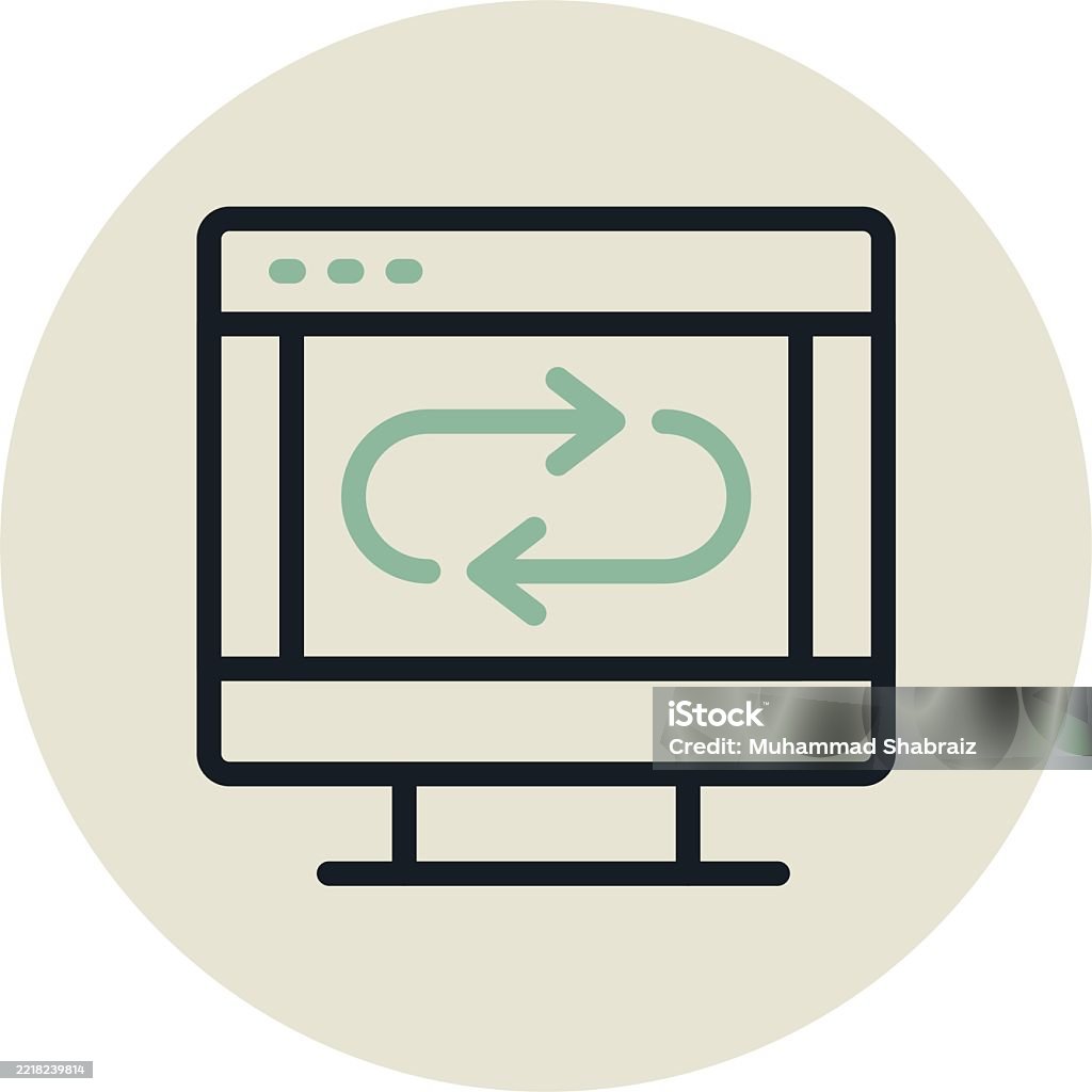 Code Loop Circle Due Design Stock Illustration - Download Image Now ...