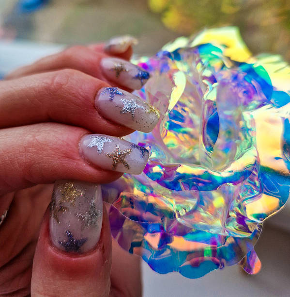 istock Perfect and interesting nails manicure 2218239871