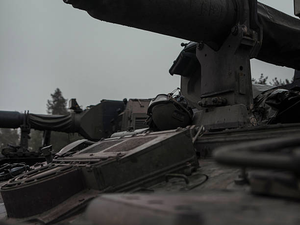 istock Panzerhaubitze 2000 Turret Detail: Artillery System Close-Up View 2218242554
