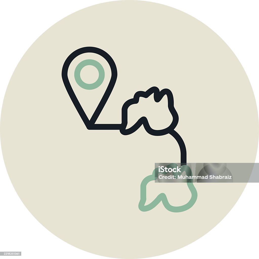 Due Design Map Marker Circle Due Design Stock Illustration - Download Image Now ...
