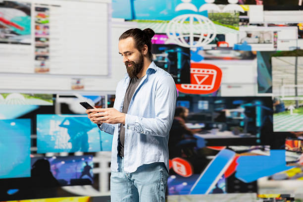 istock Modern online lifestyle of an influencer checking real time notifications 2218251420
