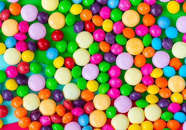 istock Vibrant round candies assortment. 2218256143