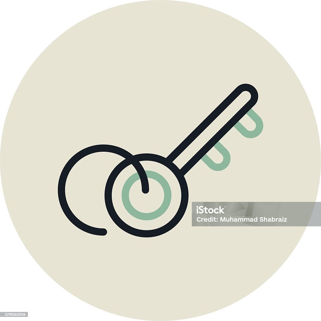 Due Design Prison Cell Key Circle Due Design Stock Illustration - Download Image ...