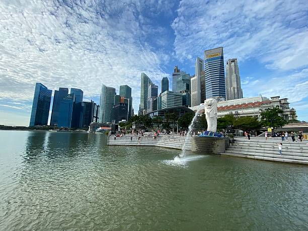 Singapore - Downtown Core - Marina Bay - modern Architecture Marina Bay: is an iconic landmark in Singapore.It's a vibrant district home to attractions, luxury hotels, shopping malls, and restaurants.12/2029/2023